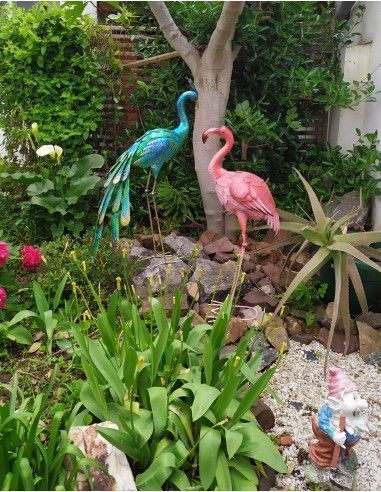 FIGURA PAVO REAL METAL 91x43