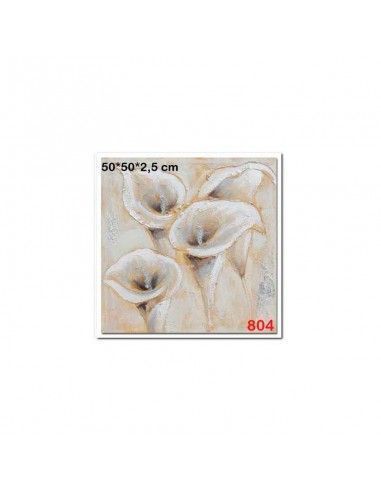 CUADRO FLOR CALA SET DE DOS 50x50