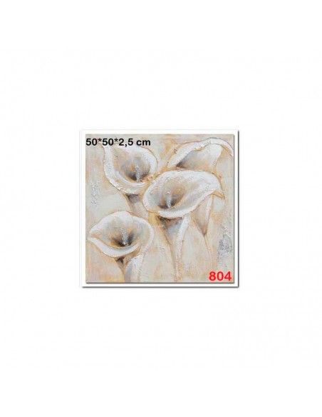 CUADRO FLOR CALA SET DE DOS 50x50
