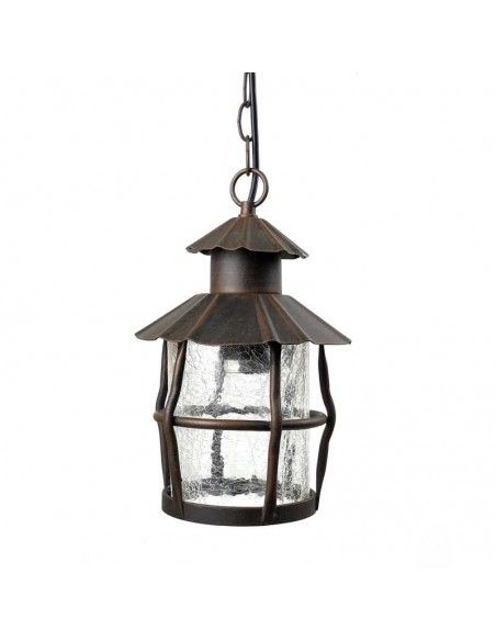 COLGANTE DE TECHO EXTERIOR MARRON 30x17