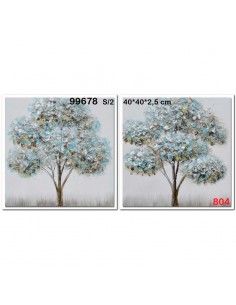 CUADRO ARBOL DE LA VIDA SET DE DOS 40x40