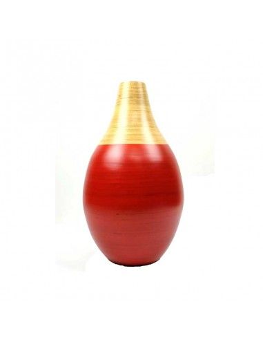 JARRON DE PIE ROJO - BEIGE 38x22