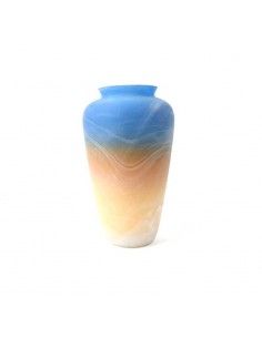 FLORERO DE VIDRIO AZUL - AMBAR 20cm o 25cm