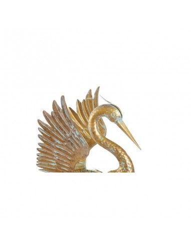 FIGURA GARZA ORO METAL 85x34
