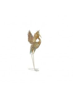 FIGURA GARZA ORO METAL 85x34 2