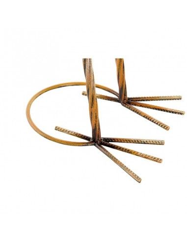 FIGURA GARZA BLANCA METAL 100x32