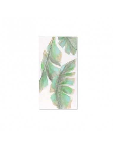 SET CUADRO HOJA DORADA 80x40