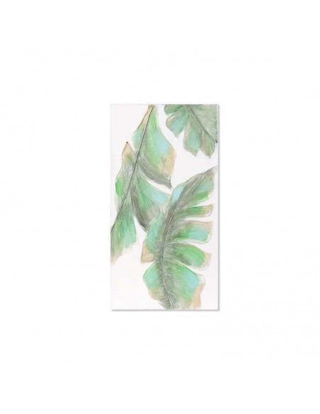 SET CUADRO HOJA DORADA 80x40