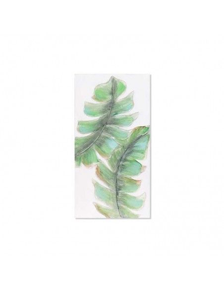 SET CUADRO HOJA DORADA 80x40