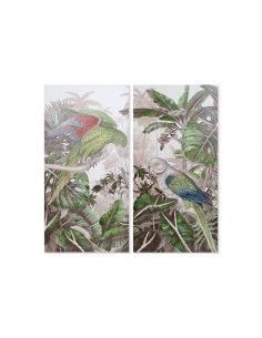 SET DE DOS CUADROS LORO 120x60