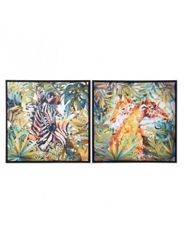 CUADRO CEBRA - JIRAFA SET DE DOS 60x60