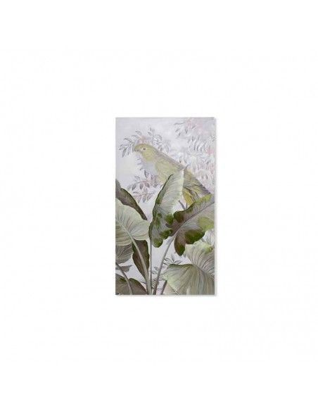 SET DE TRES CUADROS COTORRAS 120X60