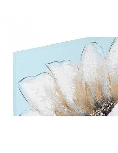CUADRO FLOR BLANCA SET DE DOS 50x50