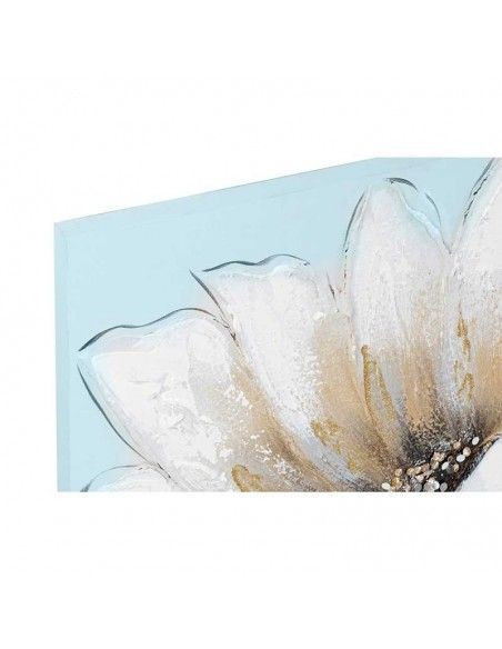 CUADRO FLOR BLANCA SET DE DOS 50x50