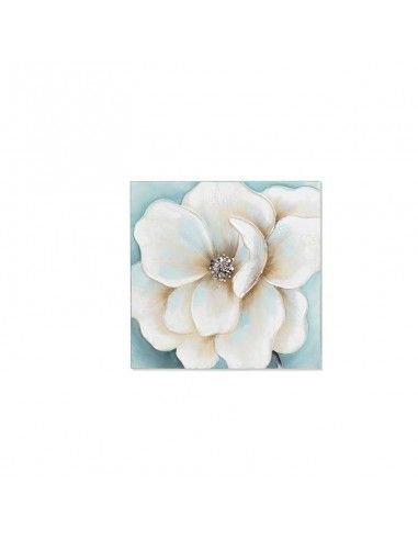 CUADRO FLOR BLANCA SET DE DOS 50x50