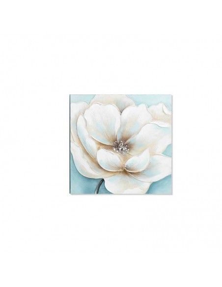 CUADRO FLOR BLANCA SET DE DOS 50x50