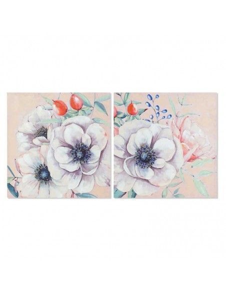 CUADRO DE FLORES SET DE DOS 70x50