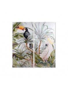 CUADRO LORO CACATUA 190x90