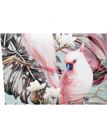 SET DE DOS CUADROS LORO CACATUA 60x60