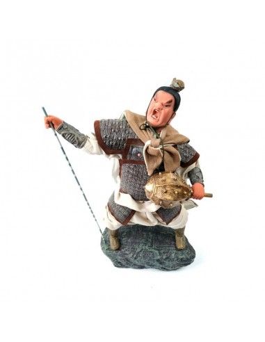 FIGURA SAMURAI  GUERRERO CON LANZA 37x23