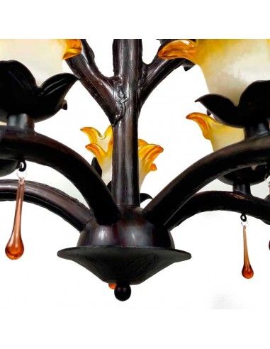 LAMPARA DE TECHO FLOR 63x82