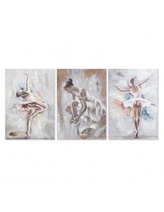 SET DE TRES CUADROS NIÑAS BAILARINA 100x70