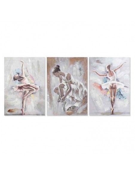 SET DE TRES CUADROS NIÑAS BAILARINA 100x70