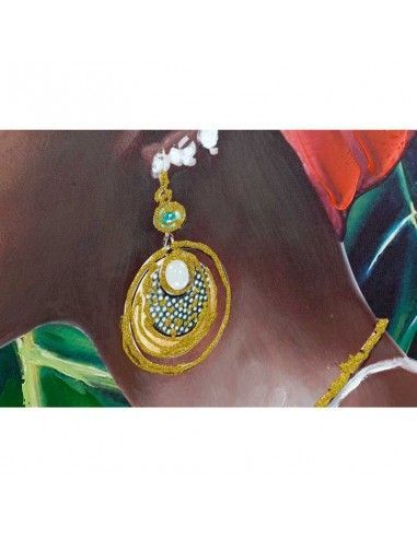 SET DE DOS CUADROS MUJER AFRICANA 80X80