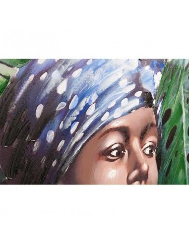 SET DE DOS CUADROS MUJER AFRICANA 80X80