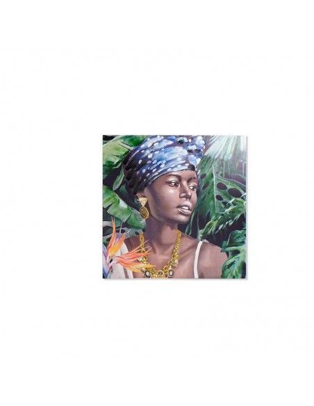 SET DE DOS CUADROS MUJER AFRICANA 80X80