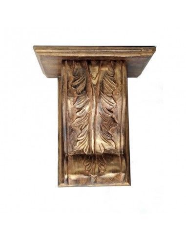 MENSULA DORADA DE MADERA 27x23