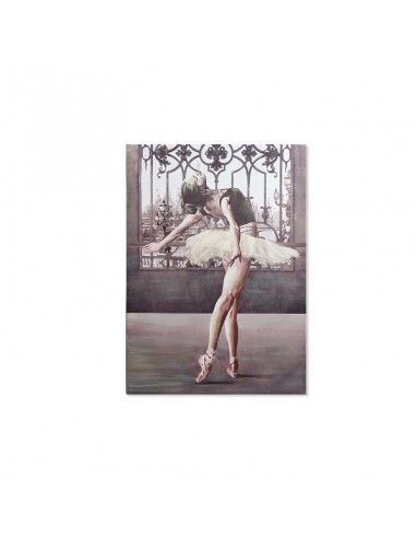 SET CUADROS LIENZO MUJER BAILARINA 100x70