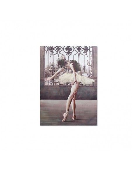 SET CUADROS LIENZO MUJER BAILARINA 100x70