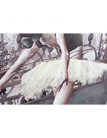 SET CUADROS LIENZO MUJER BAILARINA 100x70