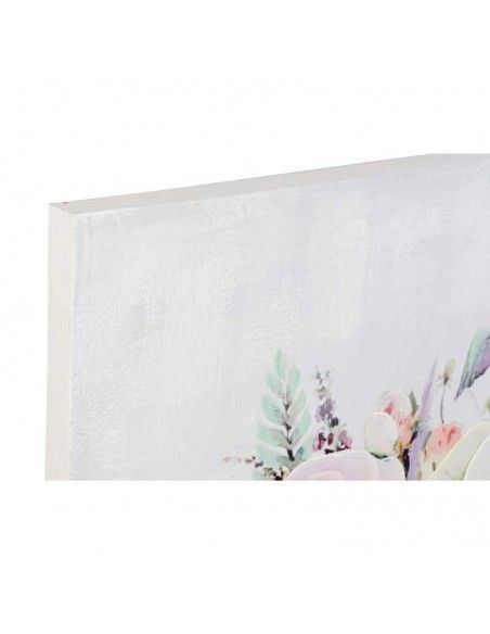CUADRO FLOR ROSA- BLANCO-ROJO 100x70