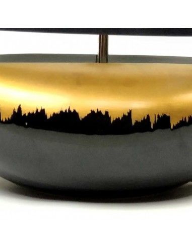 LAMPARA DE SOBREMESA NEGRA-ORO
