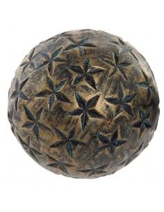 BOLA DECORACION ORO ENVEJECIDO 10cm 2