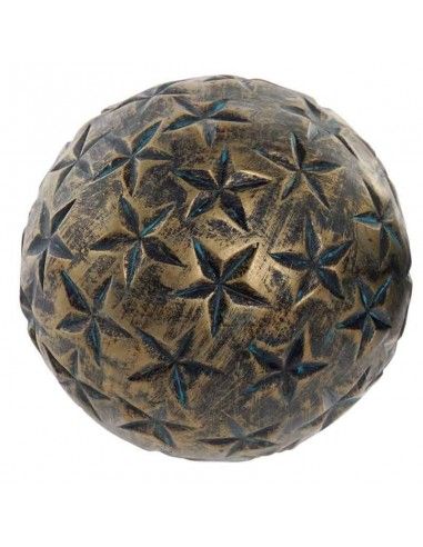BOLA DECORACION ORO ENVEJECIDO 10cm