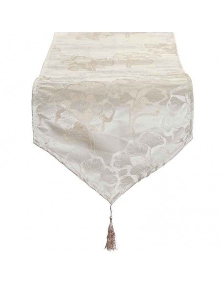 CAMINO DE MESA 0RO Y BEIGE 35X135
