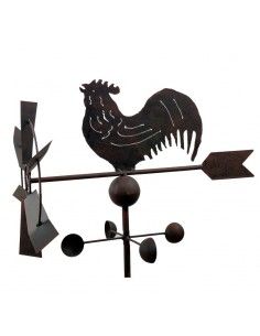 VELETA FIGURA GALLO METAL FORJA 160X51X30 2