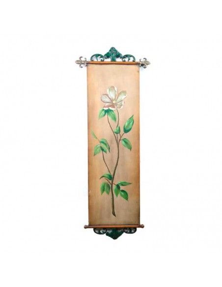 CUADRO EN FORJA DE FLORES 112X42