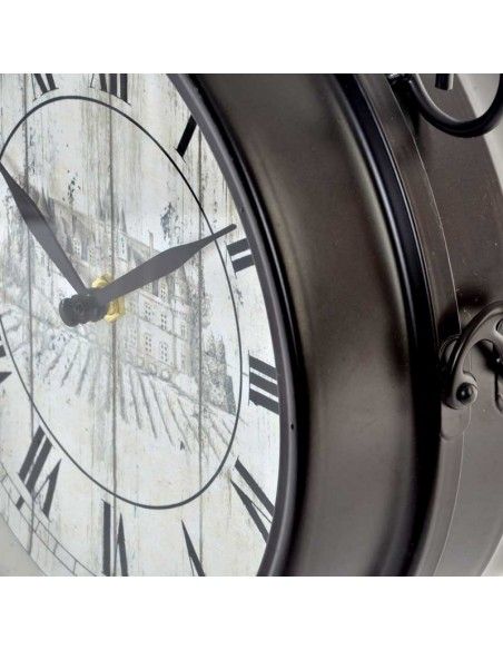 RELOJ DE PARED DOBLE CARA 35x45