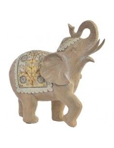 ELEFANTE CON COLMILLOS DE RESINA