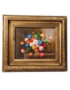 CUADRO BODEGON FLORES 34x39