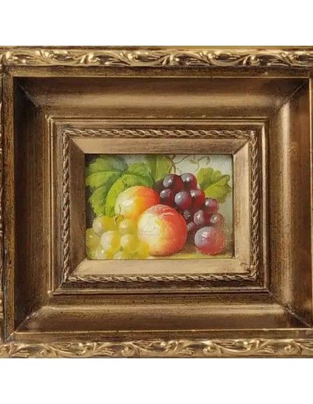 SET CUADRO BODEGON FRUTA 20.5x23