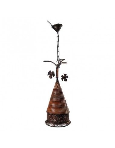 COLGANTE DE TECHO METAL COBRE ENVEJECIDO