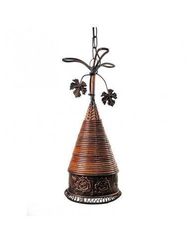 COLGANTE DE TECHO METAL COBRE ENVEJECIDO