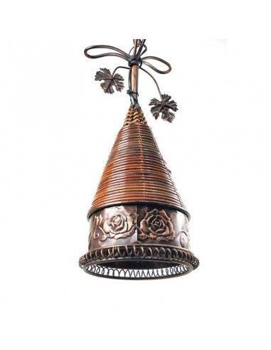 COLGANTE DE TECHO METAL COBRE ENVEJECIDO