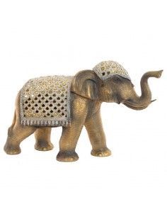 FIGURA ELEFANTE DORADO 31x46