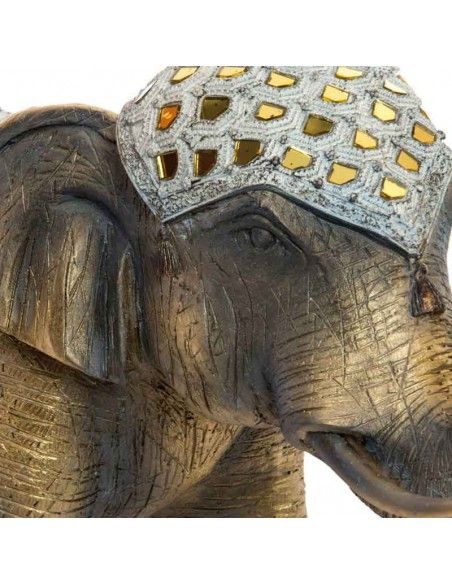 FIGURA ELEFANTE DORADO 31x46